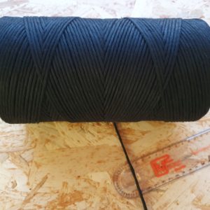 Mecha Fios Macramé Algodão N2 5 Medida N2 Preto