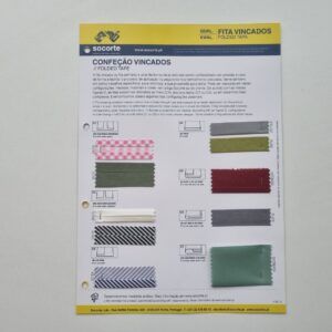 Amostras e Catálogos 23 Cartaz Amostras Medidas Vincados